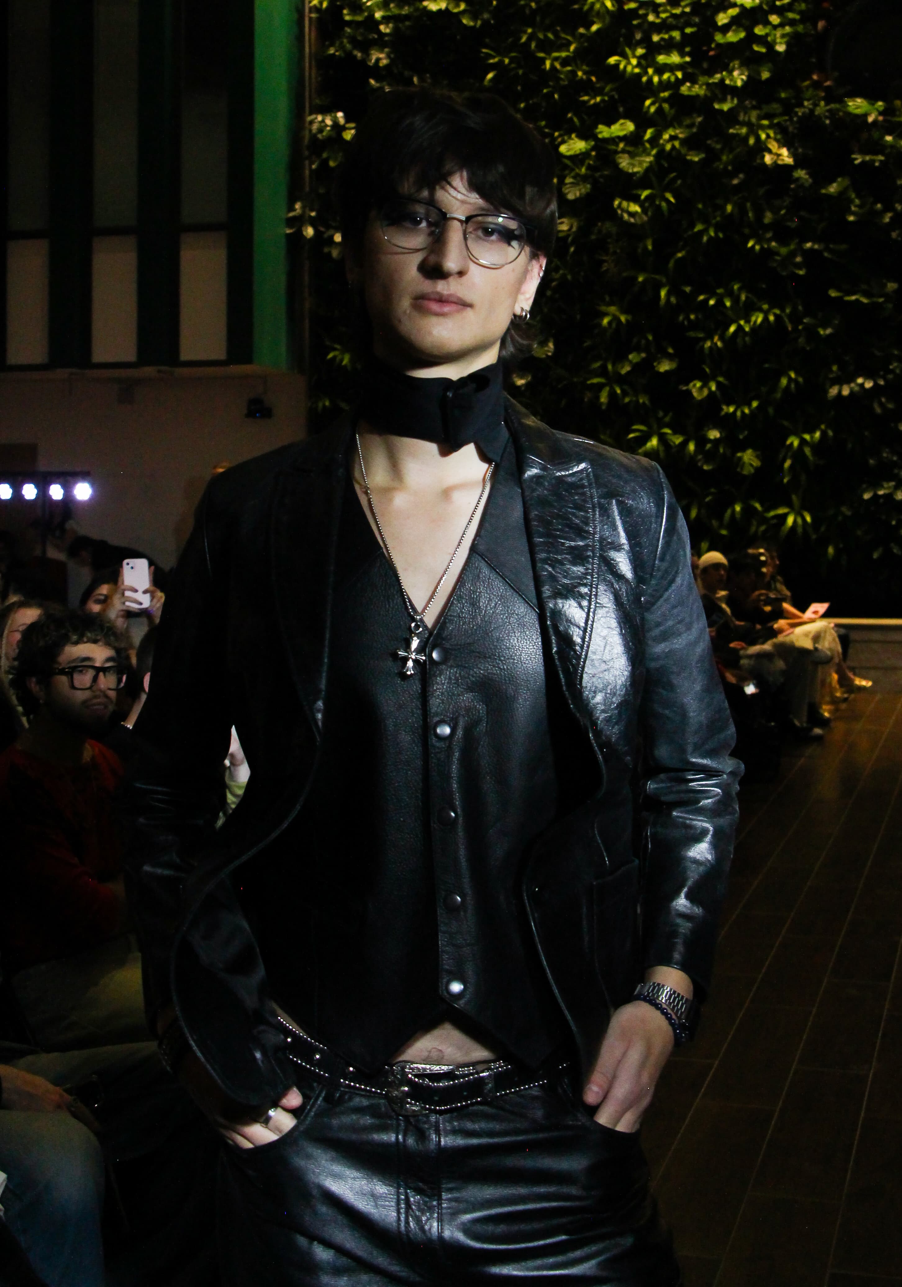 Runway look 12 from Future Relics collection