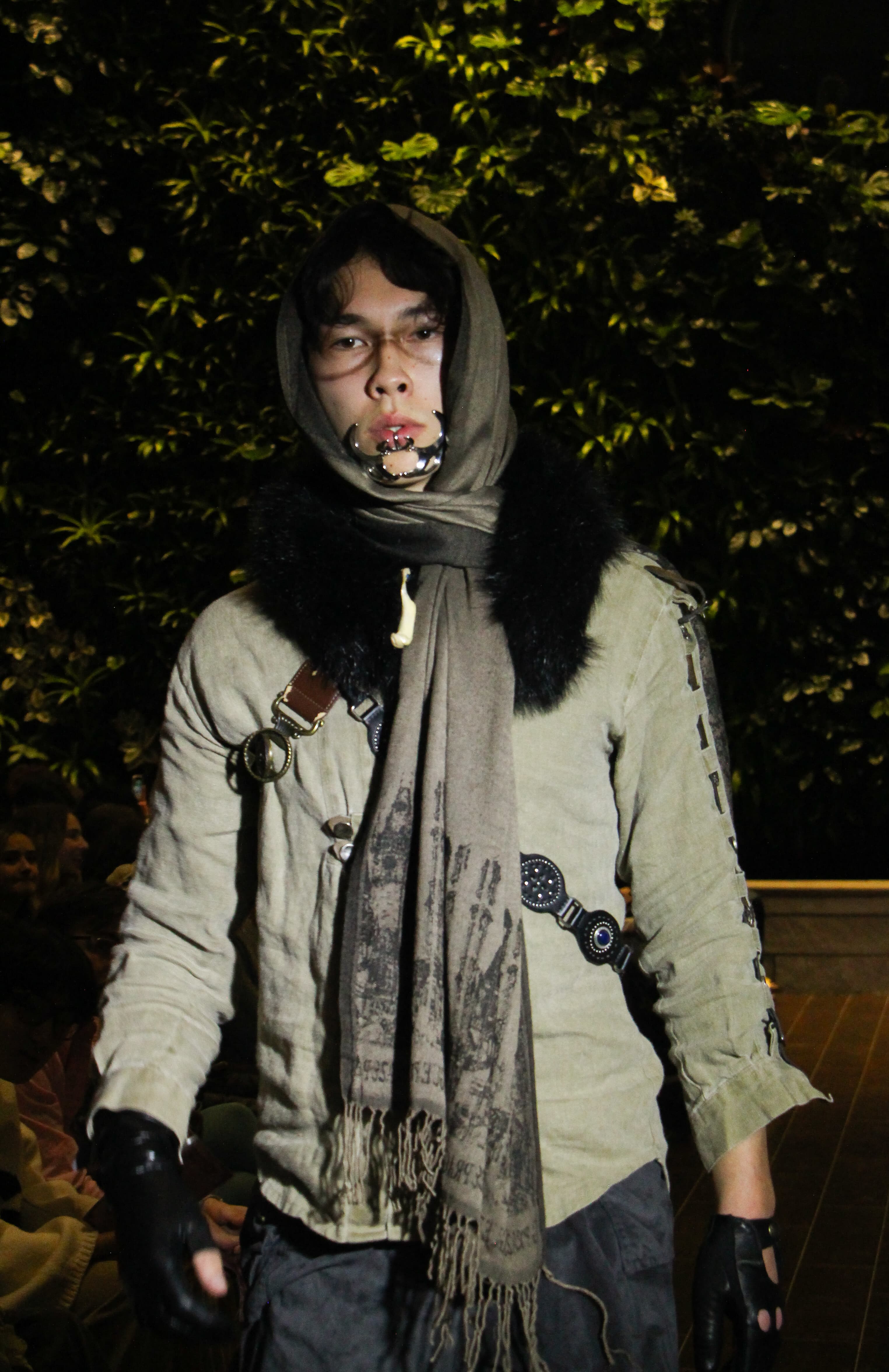 Runway look 19 from Future Relics collection