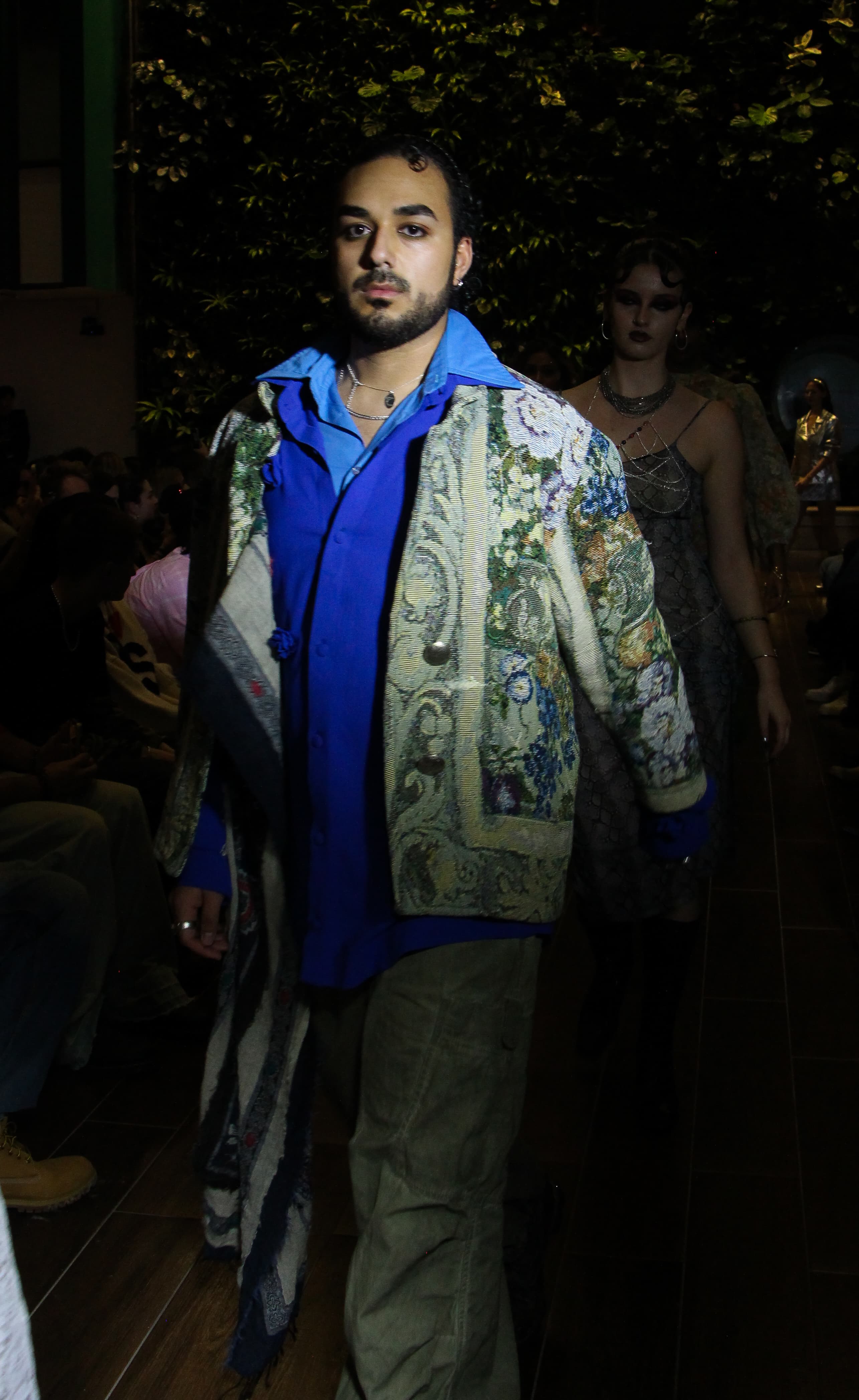 Runway look 21 from Future Relics collection