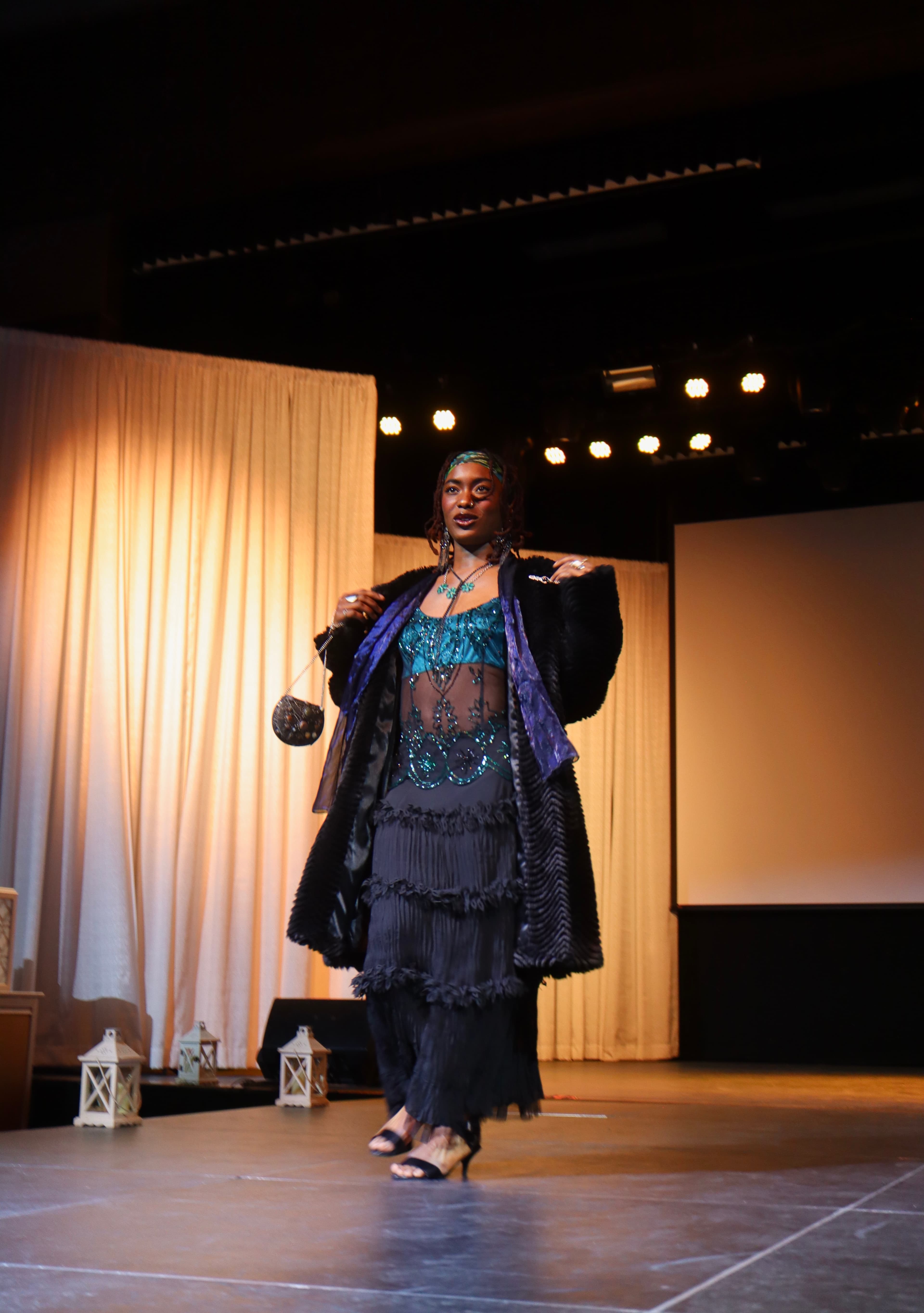 Runway look 5 from Revelations collection