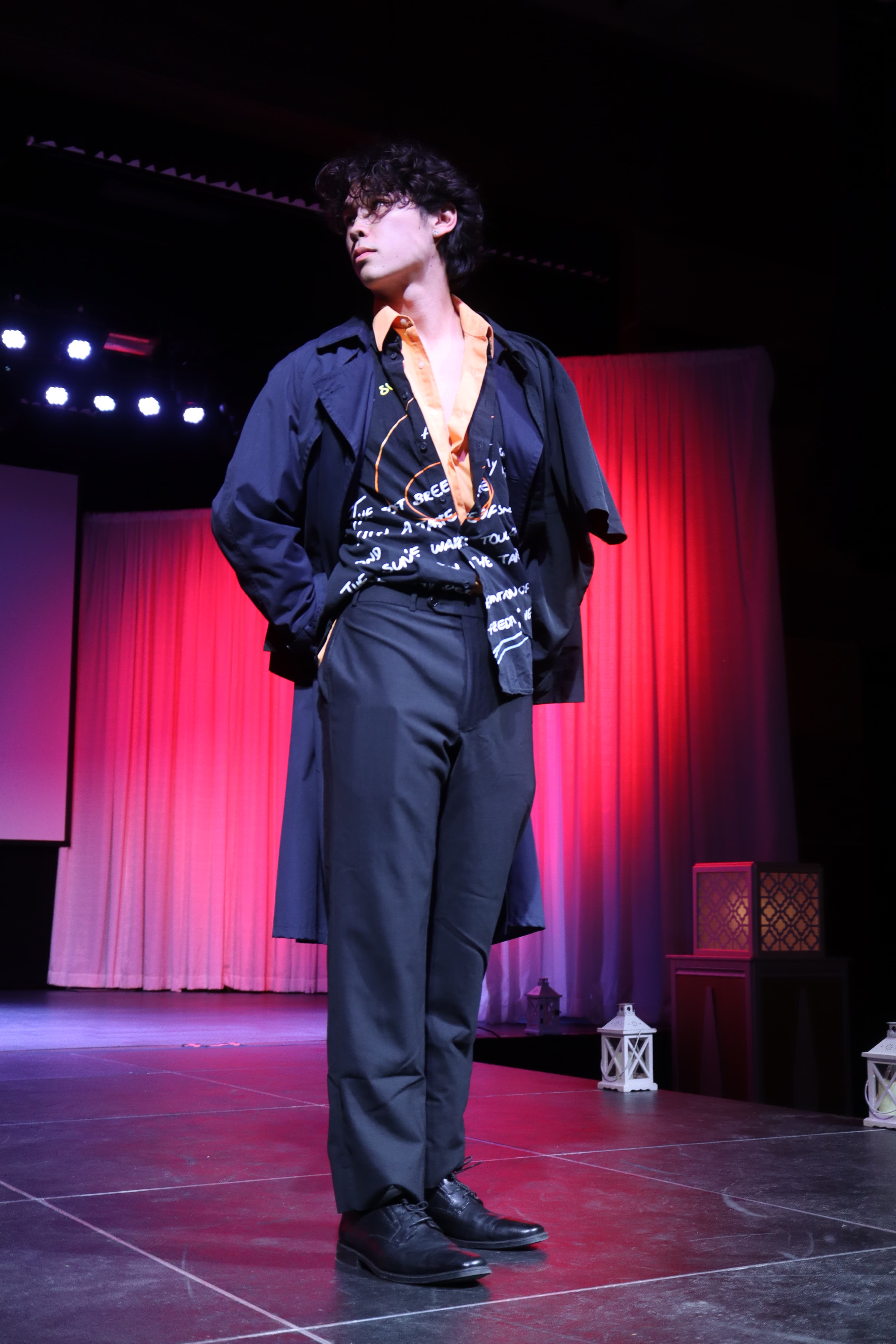 Runway look 6 from Revelations collection