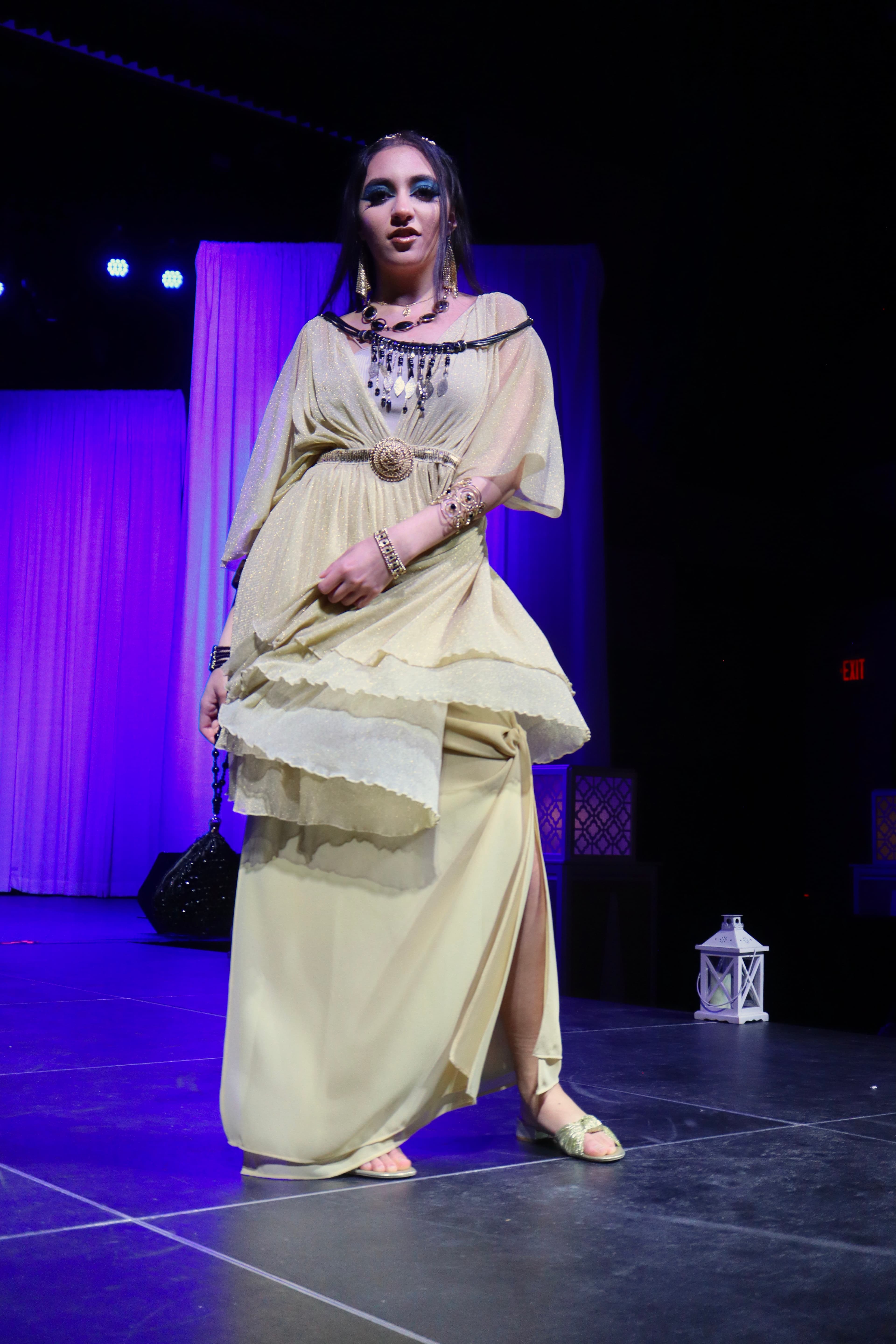 Runway look 7 from Revelations collection