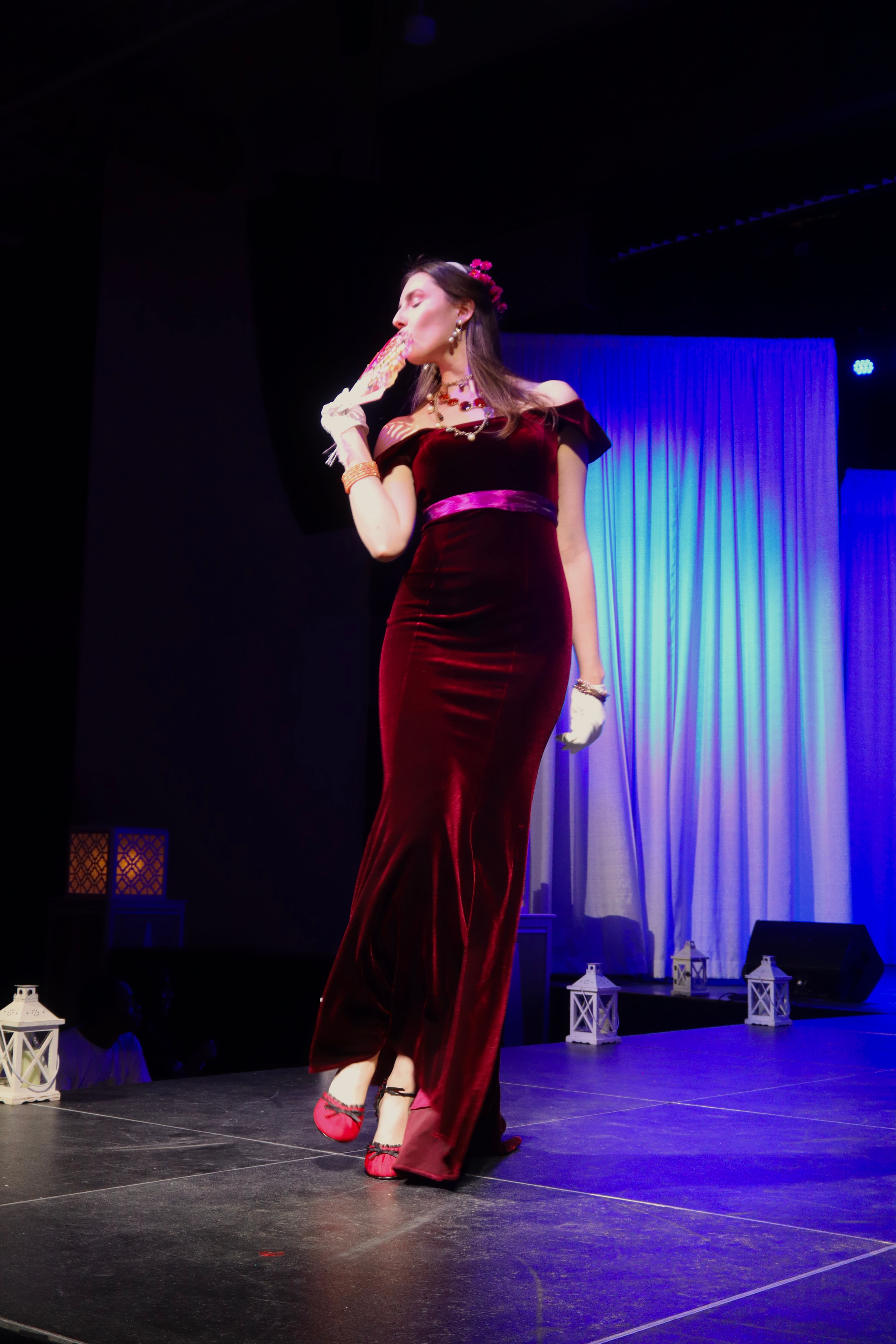 Runway look 9 from Revelations collection